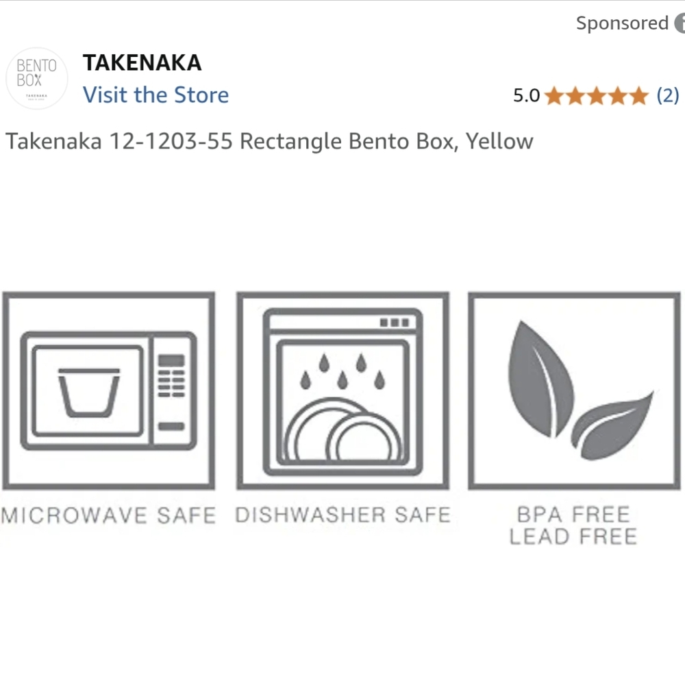 Takenaka Japanese Style Bento Box Food Lunch Containers - Picture 14 of 14